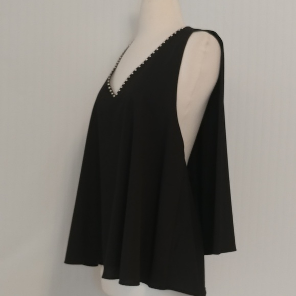 fab'rik Tops - Sleeveless Cape Blouse